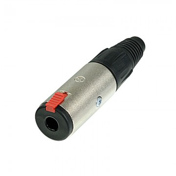 Đầu cắm Neutrik NJ3FC6 1/4" có khóa an toàn, vỏ mạ niken, tiếp điểm mạ bạc